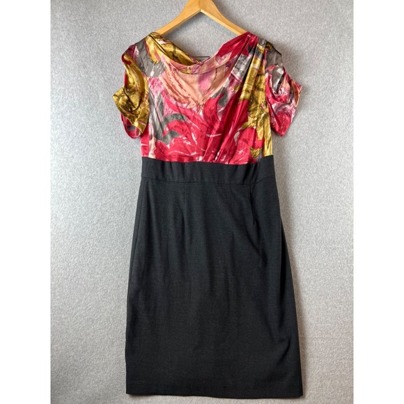 Chin Maggy boutique Womens Sheath Dress Size 14 100% silk Top Suzi Formal Career - Picture 1 of 11